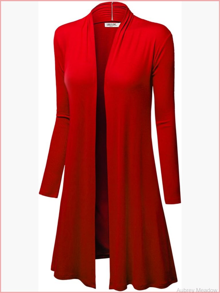 Long Cardigan Duster Open Front Lightweight Layering Fall